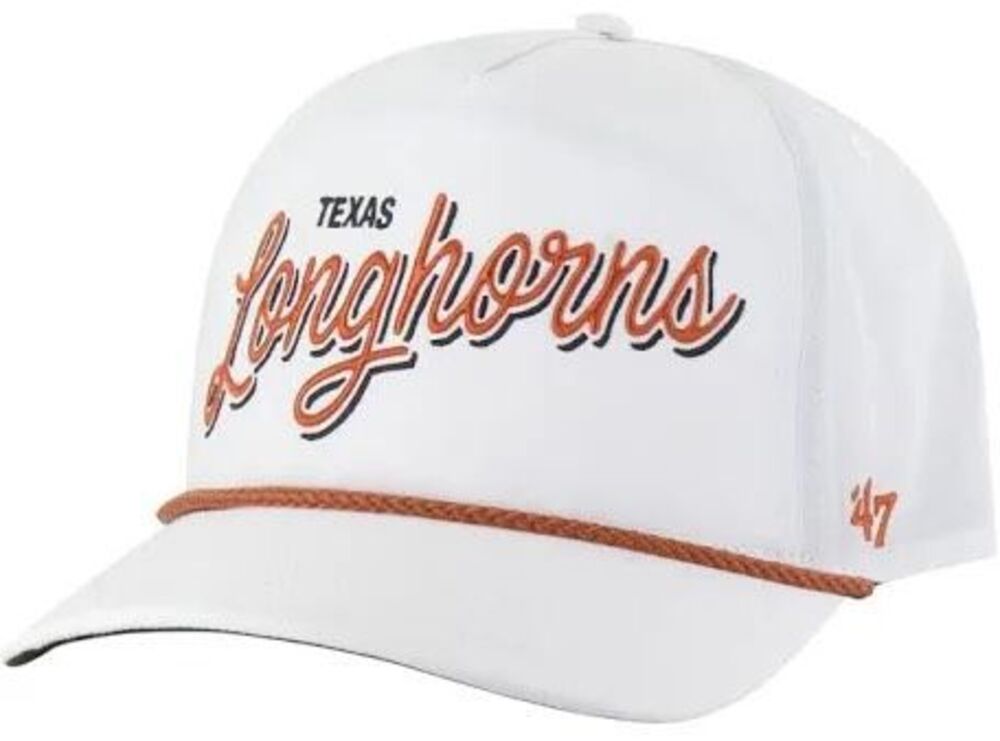 47 Adult Texas Longhorns White Brr Fairway Hitch Adjustable Snapback Hat